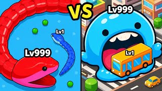 😨 SNAKE CLASH IO vs SUPER SLIME BLACK HOLE — Which Game Has the CRAZIEST Gameplay EVER?! #343