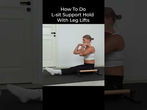 How To Do L-Sit Support Hold With Leg Lifts | Correct Form