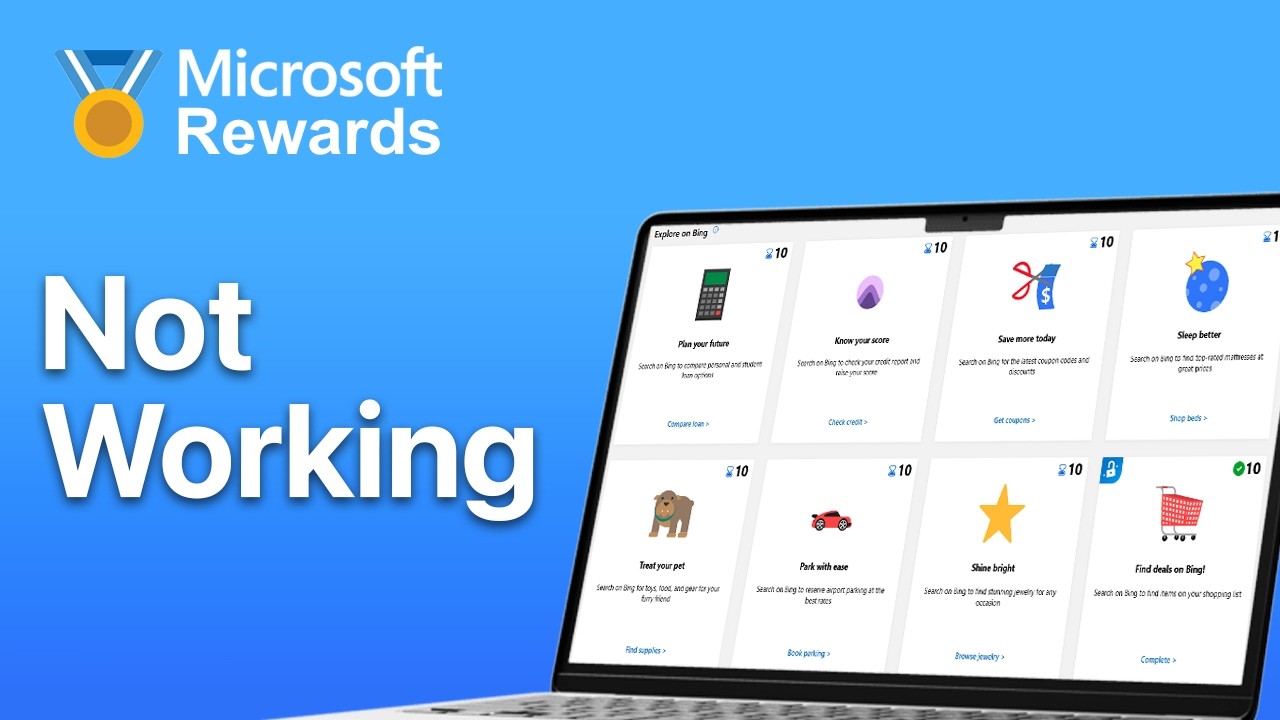 How To Fix Microsoft Rewards Not Working - YouTube
