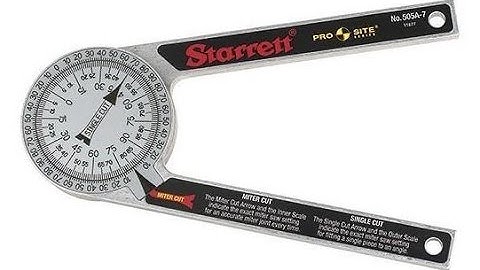 Starrett 7" Pro Site Protractor - Presented by Woodcraft