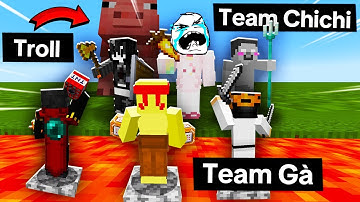Anh Gà Bất Ổn Troll Anh Cọp và Bầy Heo Của Chi Chi Trong Minecraft - Siêu Bựa 🤣