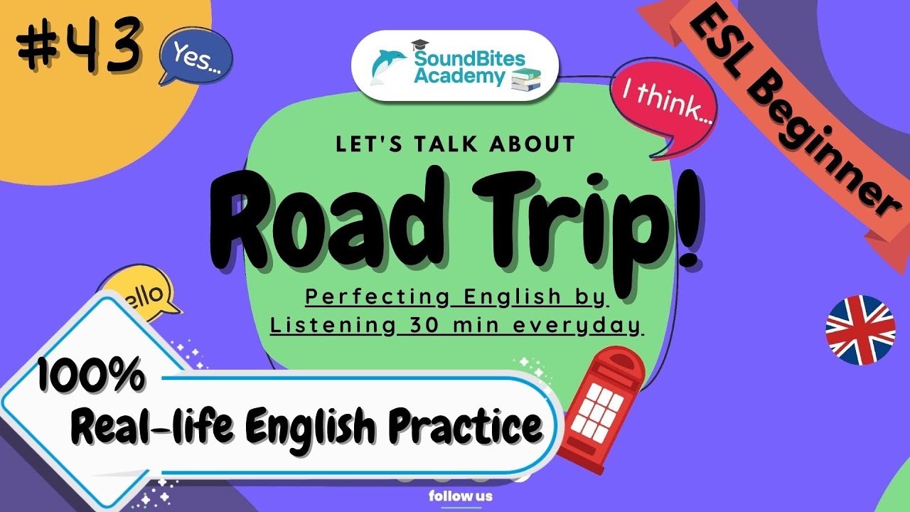 [Овладейте английским за 30 мин] 🛣 Road Trip Daily Conversations | Ep. 43 