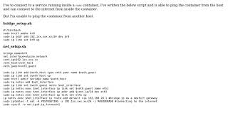 Unable to ping container from outside