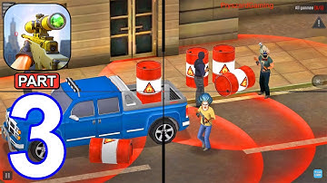 Sniper Shot 3D Gun Shooting - Gameplay Walkthrough Part 3 Levels 18-25 (Android,iOS)