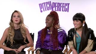 Pitch Perfect: Ester Dean & Alexis Knapp & Hana Mae Lee Interview | ScreenSlam