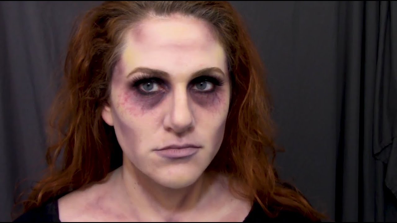 klint Fare forfriskende Zombie, Ghoul Makeup Tutorial | Scary Glamour Halloween Makeup - YouTube