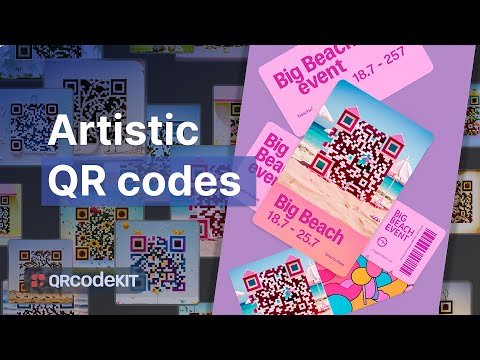 Make Artistic QR Codes with Your Ideas - QR Code KIT - video from QR Code KIT