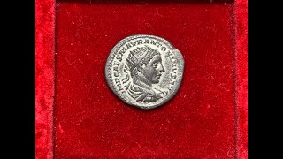 Ancient Roman Silver Antoninianus Coin Of Emperor Elagabalus