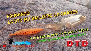 PROBANDO LA DTD EGI BALLISTIC 3 0 ORANGE / DTD WHITE KILLER RED Y DTD COLOR OITA 2.5 BLANCA/VERDE