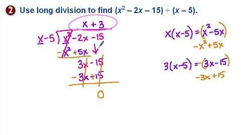 Lesson 4.3 Dividing Polynomials