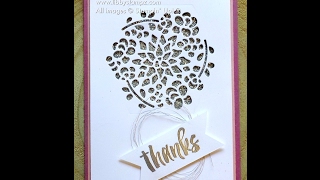 Window Box Thinlit Die Card with Silver Glimmer PaperLibby Stampz