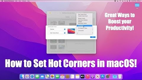 How to set Hot Corners in macOS