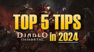 Top 5 Beginner Tips I Wish I Knew Sooner in Diablo Immortal [2024]