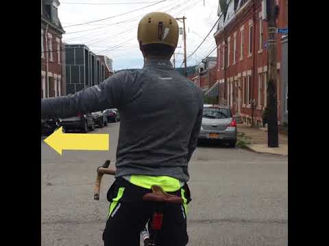 How To Use Hand Signals On A Bicycle Youtube