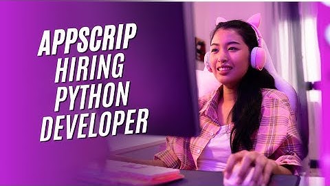 Appscrip hiring Python Developer ( Backend ) | Appscrip | Python Developer Role | Jobs hiring