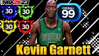 NBA 2K23 KEVIN GARNETT BUILD! BEST DEFENSIVE ANCHOR PF