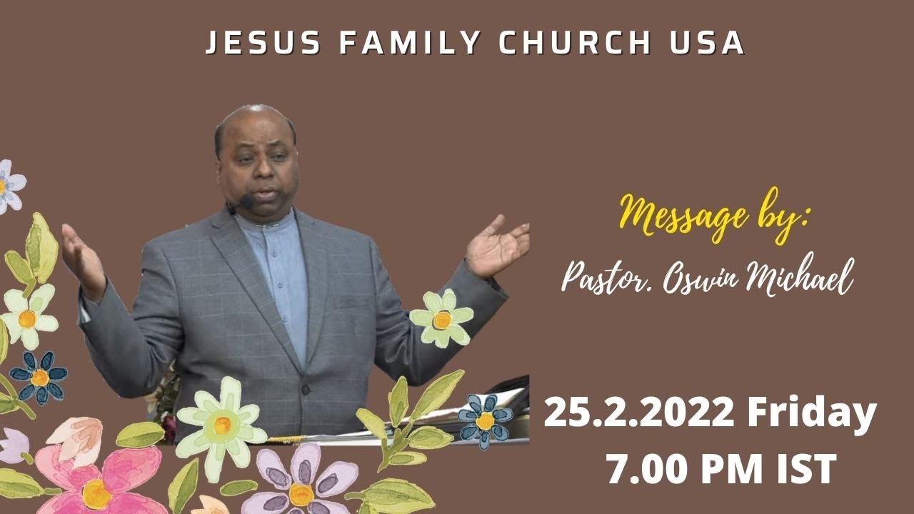 Pr. Oswin Micheal | Jesus Family Church, USA |  25.02.2022 | ARK Tv