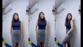 Asian Style Try-on ✨ Ultra Sheer Nylon &amp; Classic High Heels Styling 👠 Live Review