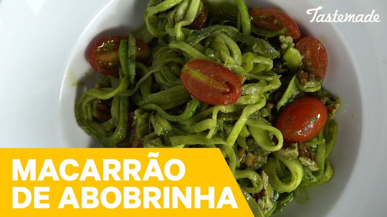 MACARRÃO DE ABOBRINHA AO PESTO MELHORES RECEITAS TASTEMADE