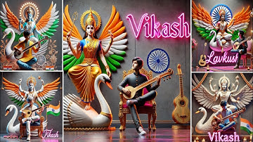 How To Create 3D Ai Image | Saraswati Puja Ai Photo Editing Saraswati Maa T-Shirt Name Video Editing