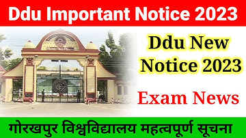 Ddu Important Notice 2023 | Ddu New Notice 2023 | Ddu Practical exam Time table 2023 |