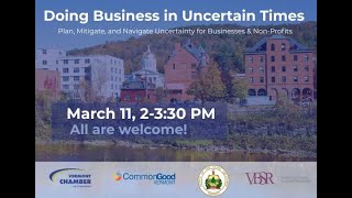 Doing Business in Uncertain Times