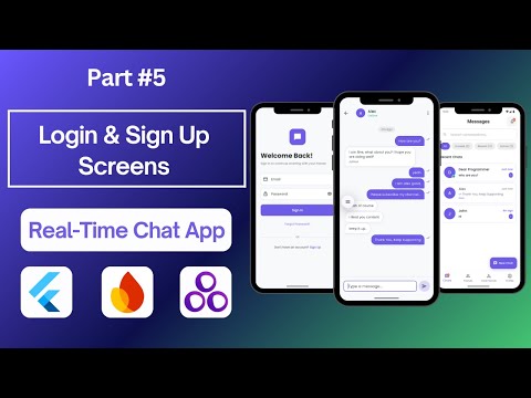 Part 5 — Login & Signup Screens — Real-Time Chat App with Flutter, Firebase & GetX