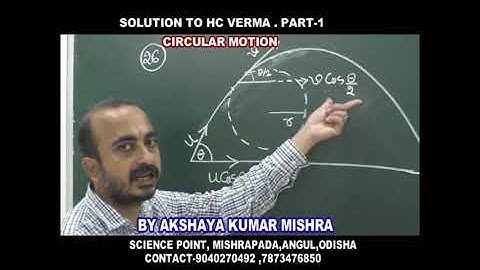 Q. No. 26 CIRCULAR MOTION  OF (H.C. Verma ) Concept of Physics