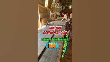 Nhà máy ván cốp pha xây dựng | Chuyên coppha Cột Dầm | Column & Beam Formwork #constructionchannel