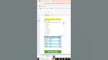Dynamic Sorting in Excel: How to Sort Data Efficiently in Tamil