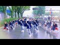 【4K】”豪雨の中の演舞”藍なり|月詠〜TSUKIYOMI〜(第24回 富山のよさこい祭り/城址通り流し西/審査演舞)