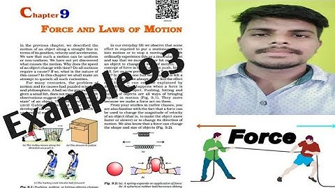 Class 9. Science chapter 9. Example 9.3. practical problem.👍😊