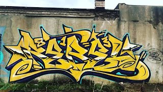 : RAW ViDEO.GRAFFITI BURNER. Full process. Rebel Style. Color Piece.