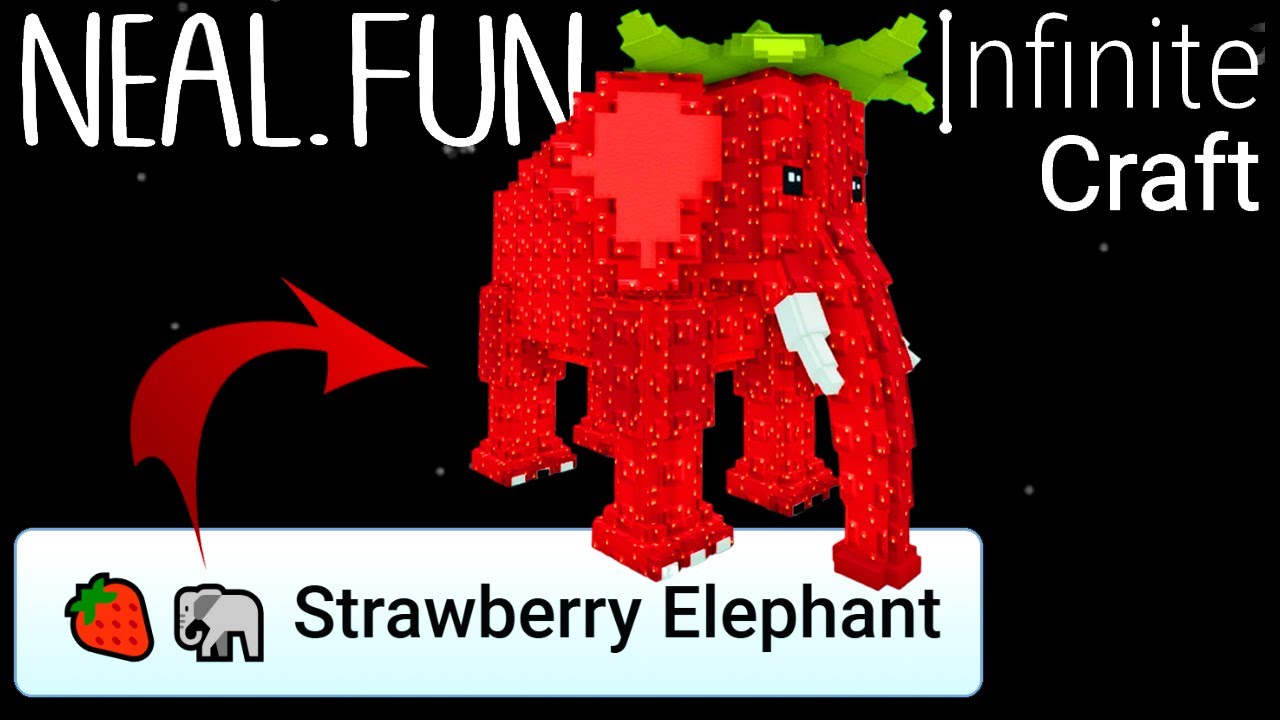 How to Make Strawberry Elephant in Infinite Craft | Get Strawberry Elephant in Infinite Craft