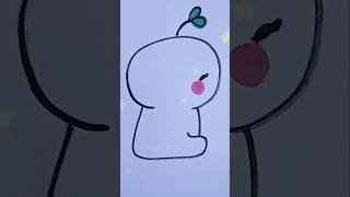 How to Draw a Cute Sprout Character🌱 #drawing #art #easy #simple #simpledrawing #cutedrawing #shorts