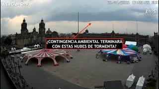 ⚠️#CDMX | ¿#ContingenciaAmbiental terminará con estas nubes de tormenta? #Zócalo #EnVivo