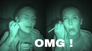 DOING MY MAKEUP IN THE DARK CHALLENGE! deutsch