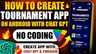 Create Tournament App using ChatGPT & Firebase | Admin + User Dashboard screenshot 5