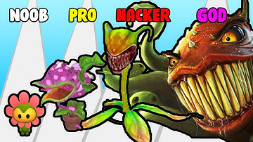 NOOB vs PRO vs HACKER Master Flower eating | Pinker Lab