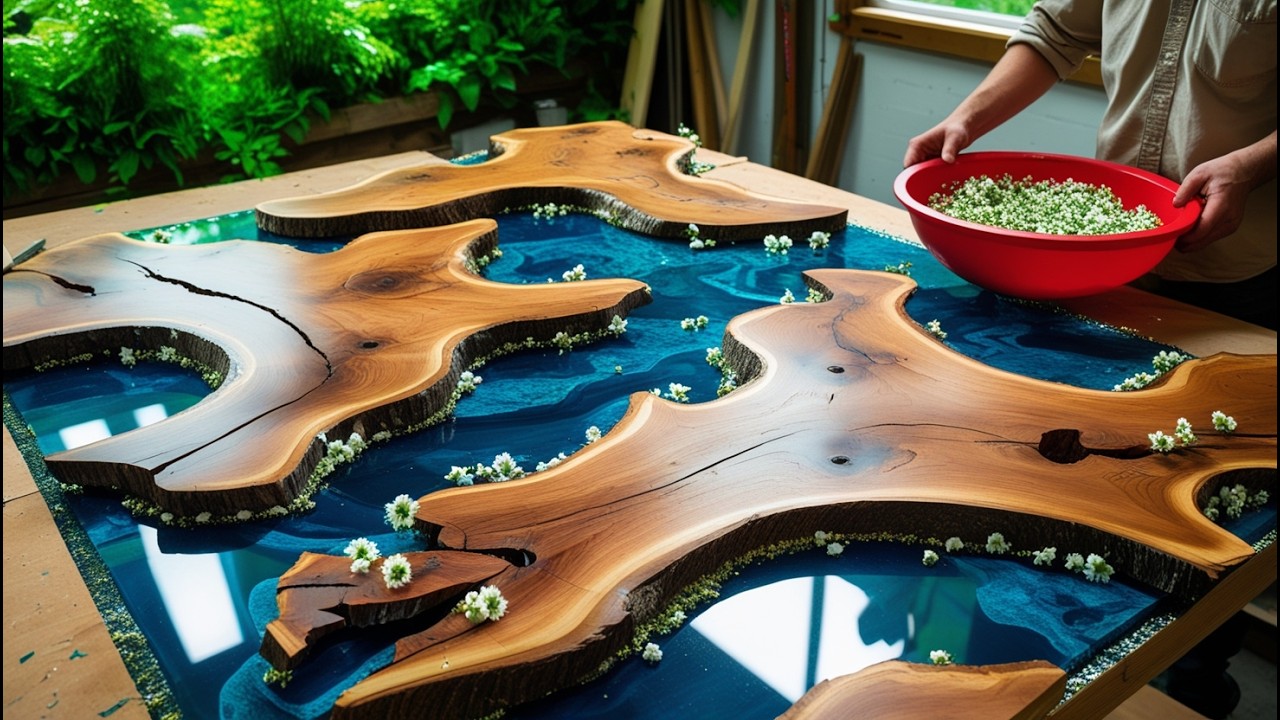 I Put Priceless Wedding Flowers Into This Amazing Epoxy River Coffee Table!