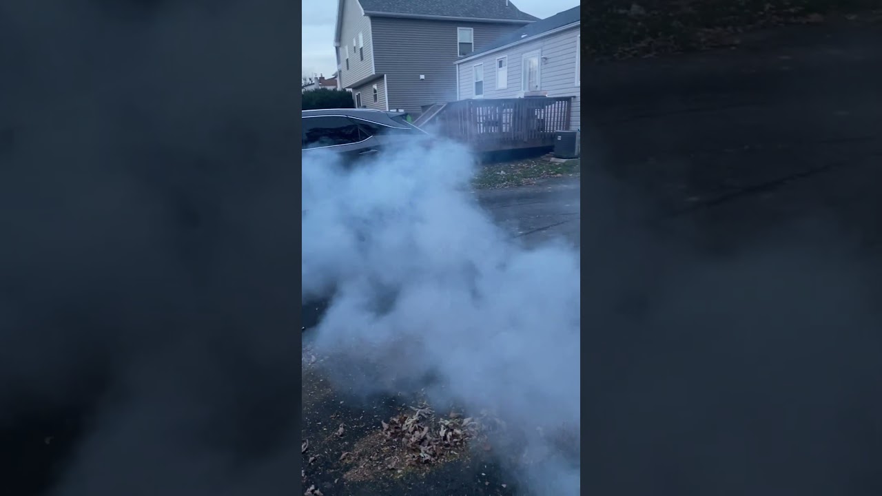 Lawn mower smoking