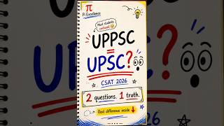 UPPSC CSAT vs UPSC 😳 | Maths vs Logic RealityCSAT 2026 Strategy | कौन ज्यादा tough?