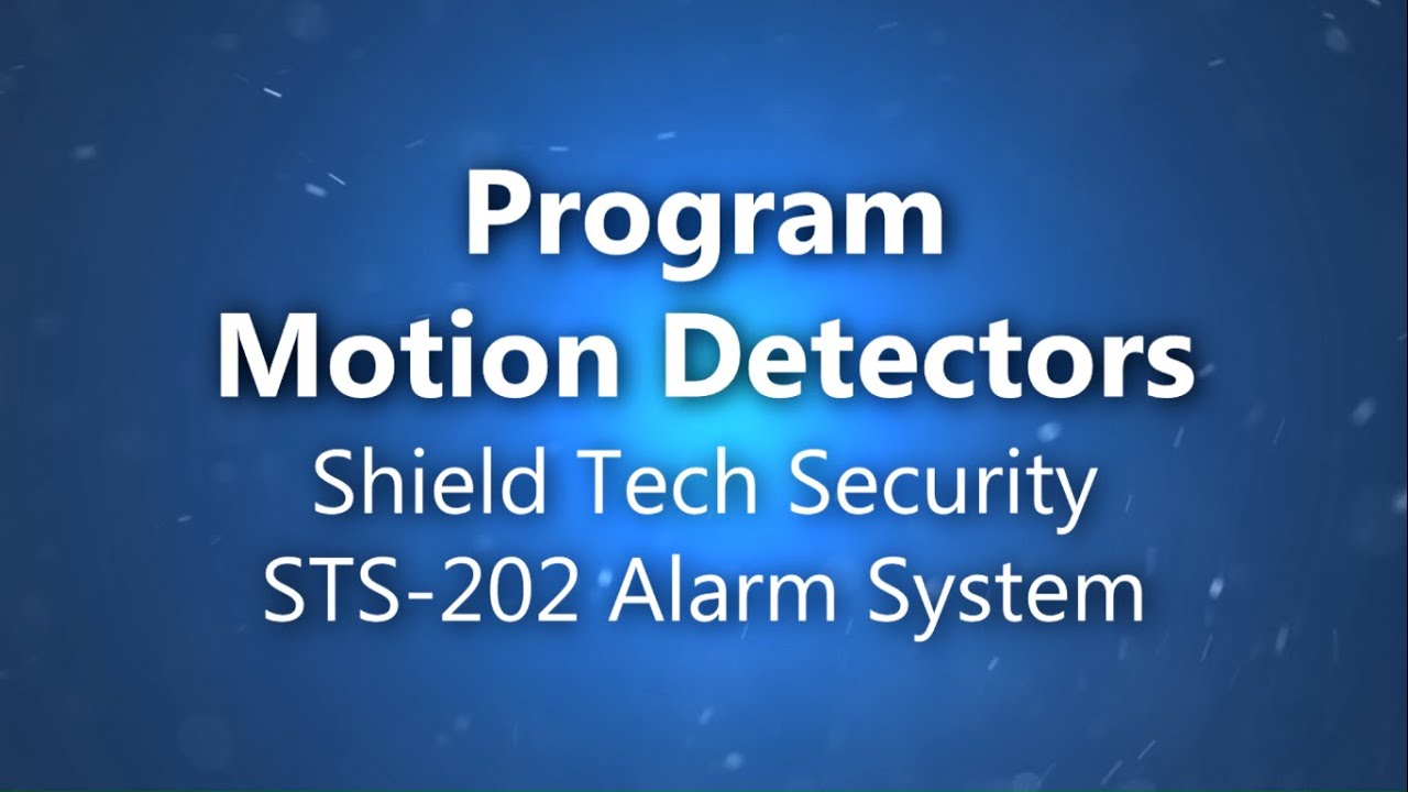 Program Motion Detectors - YouTube