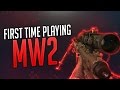 FIRST TIME PLAYING MW2!!?!?!