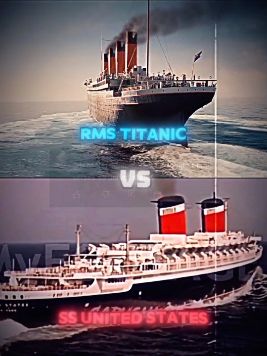 RMS Titanic VS SS United States #vs #edit #battle - YouTube