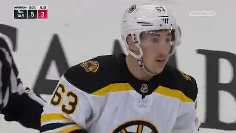Damon Severson lays outs Brad Marchand