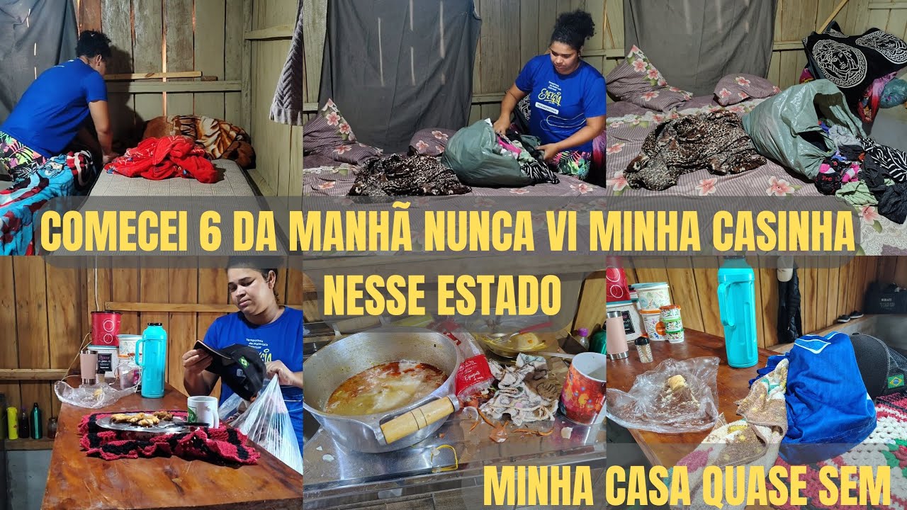 ROTINA COMECEI 6 MANHÃ/ NUNCA VI MINHA CASINHA NESSE ESTADO 