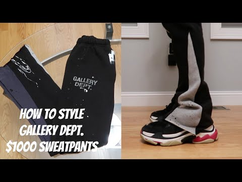 How to Style GALLERY DEPT. Paint Splatter Flared Sweatpants? Review and Size  Guide 