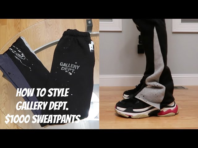 How to Style GALLERY DEPT. Paint Splatter Flared Sweatpants