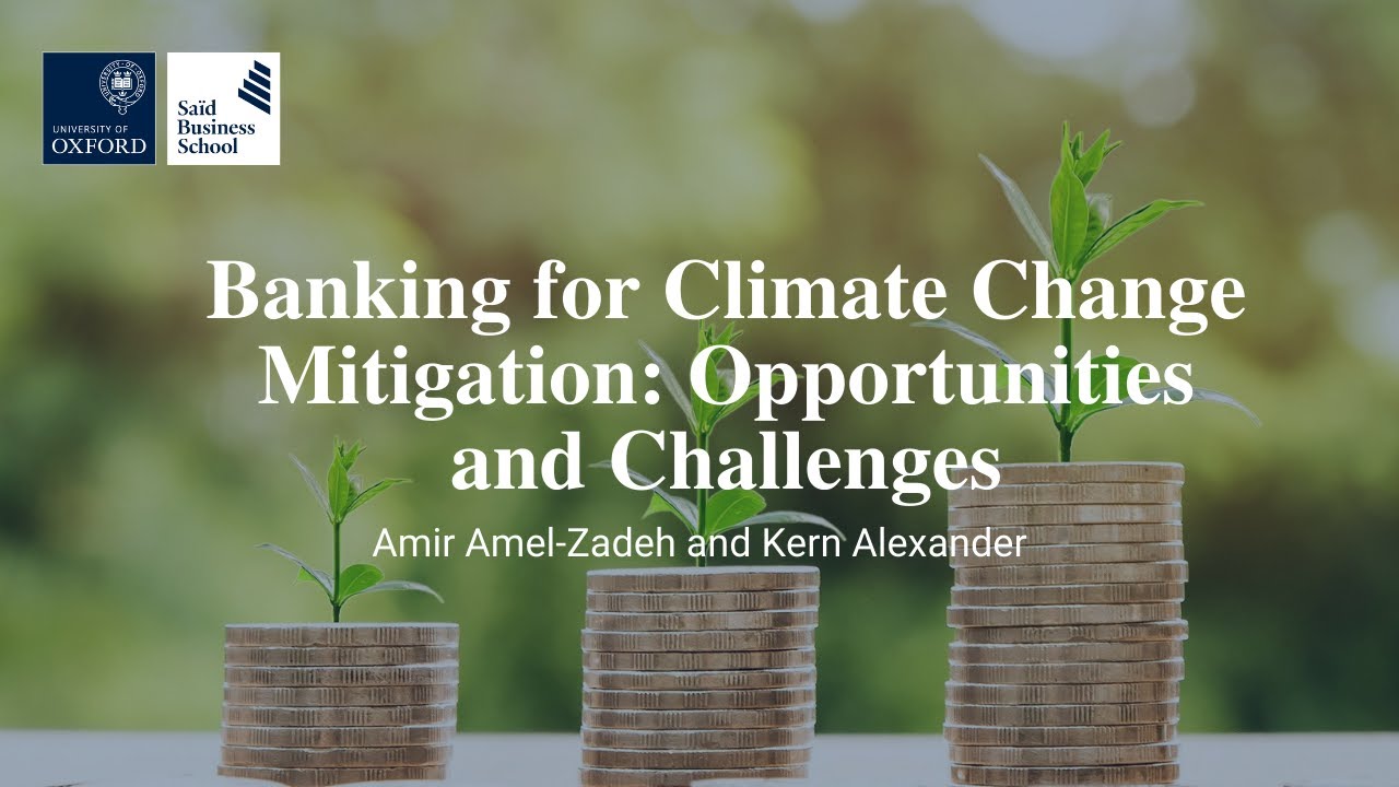 Banking for Climate Change Mitigation: Opportunities and Challenges ...